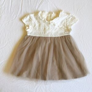 heirlooms by Polly Flinders pointelle knit & tulle dress 24 months baby girl